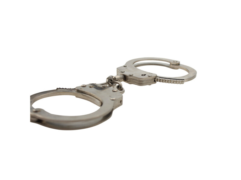 Nickel plated carbon steel handcuffs HC0840